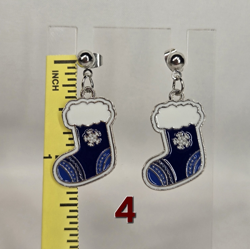 Silver Winter Earrings